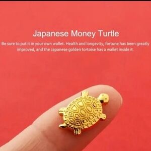 ☆Japanese Money Turtle 🐢Small Golden Tortoise☆